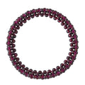 Mozambique Garnet 85.00 ctw Beaded Stretch Bracelet - Sticky add to cart bar
