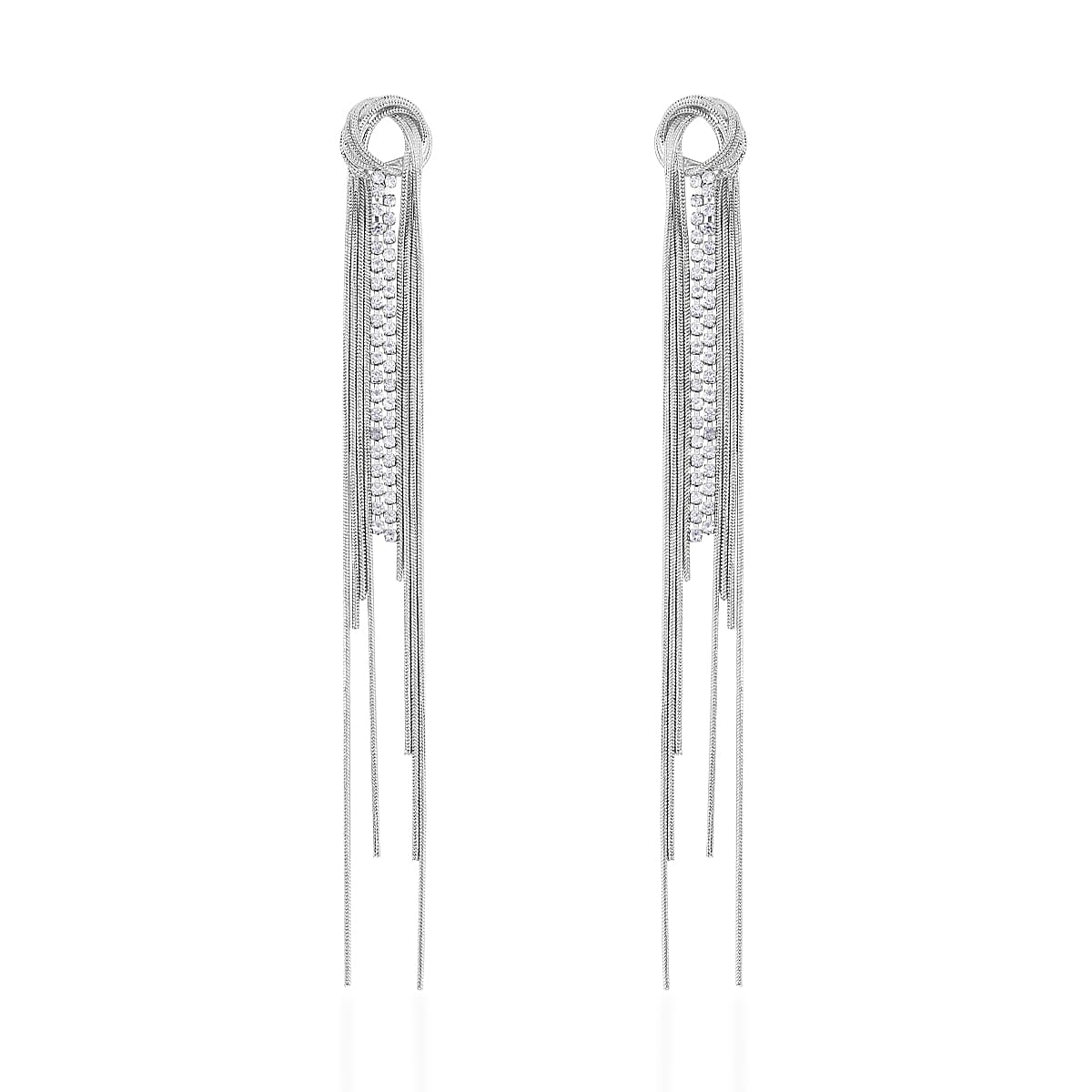 Austrian Crystal Tassel Earrings