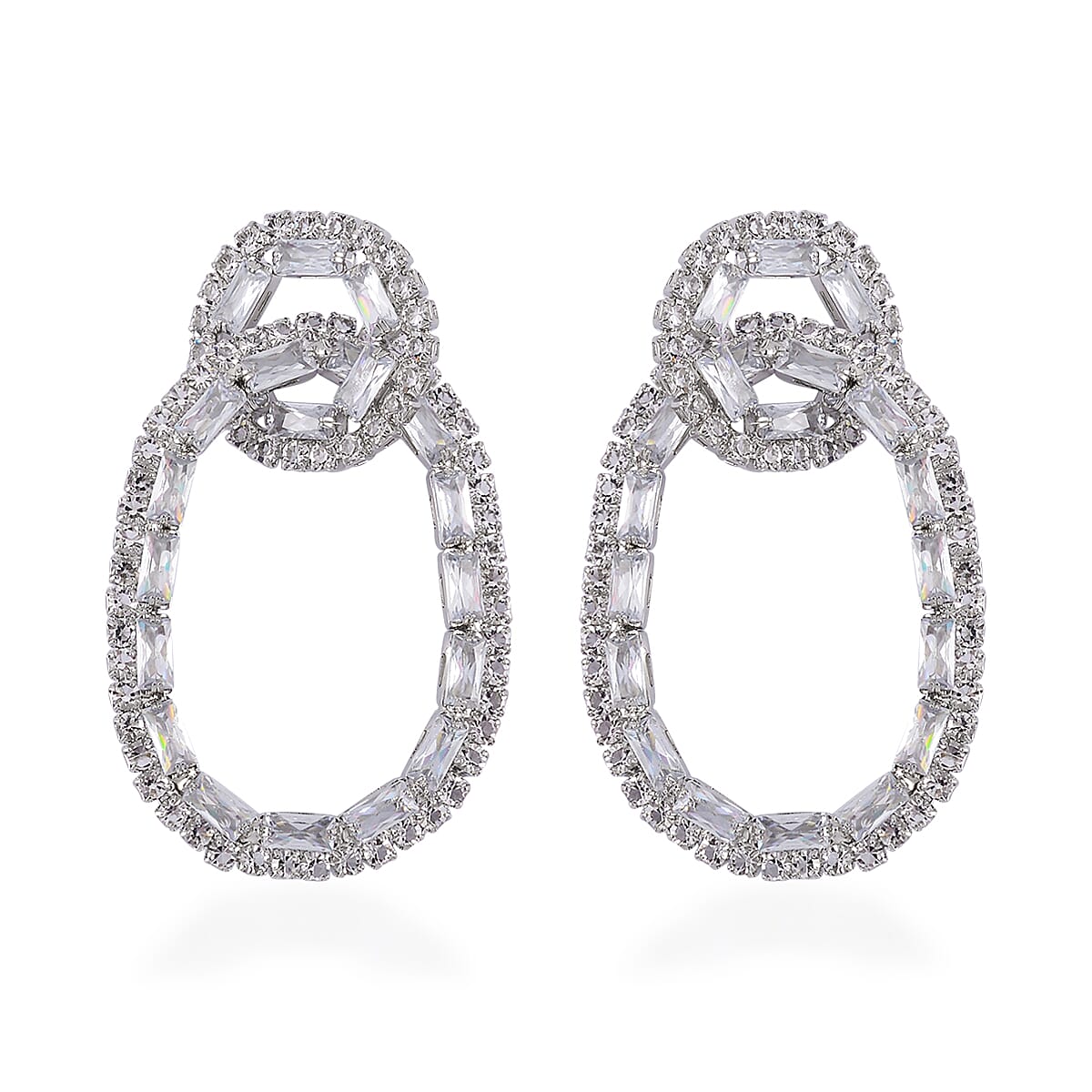 Austrian Crystal Loop Earrings