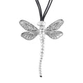 Dragonfly Necklace 28-30 Inches in Silvertone - Sticky add to cart bar