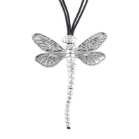 Dragonfly Necklace 28-30 Inches in Silvertone