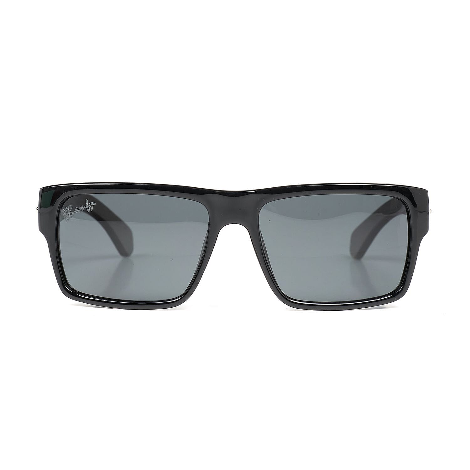 Bamfy Burbank UV400 Polarized Sunglasses with Bamboo Legs and Case -Black Brown
