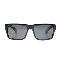 Bamfy Burbank UV400 Polarized Sunglasses with Bamboo Legs and Case -Black Brown