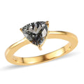 Green Tanzanite Solitaire Ring in Vermeil Yellow Gold Over Sterling Silver 1.25 ctw - Sticky add to cart bar