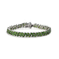 D'Joy Chrome Diopside Bracelet in Platinum Over Sterling Silver (6.50 In) 12.75 ctw - Sticky add to cart bar