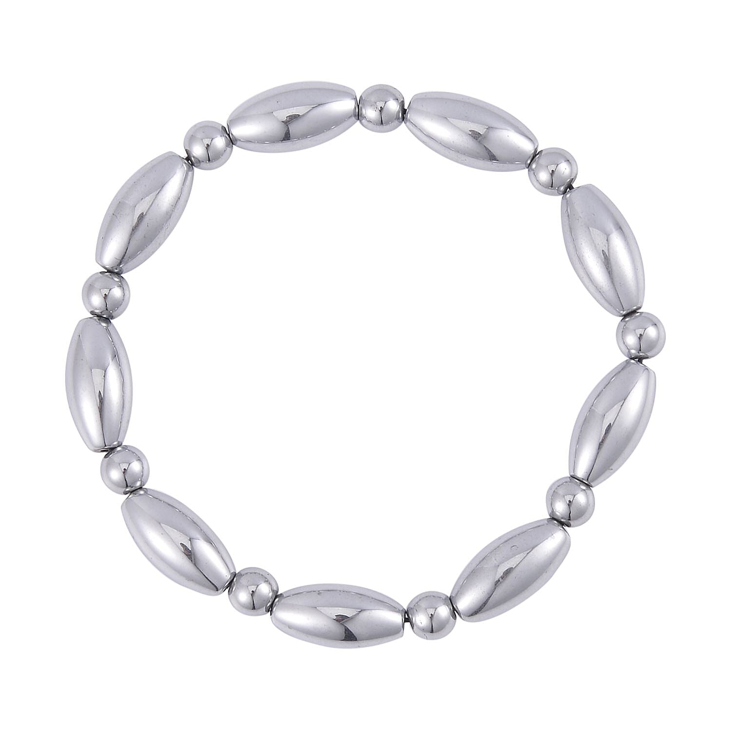 Mystic Color Hematite Beaded Stretch Bracelet 143.50 ctw