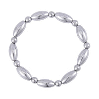 Mystic Color Hematite Beaded Stretch Bracelet 143.50 ctw
