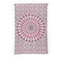 100% Cotton Screen Printed Tapestry Wall Hanging Design: Mandala  Color: Pink  Size: 75x50 inch - Sticky add to cart bar