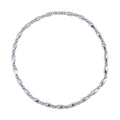 Silver Color Hematite Beaded Necklace 20 Inches in Silvertone 354.00 ctw - Sticky add to cart bar