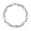 Silver Color Hematite Beaded Stretch Bracelet 137.00 - Sticky add to cart bar