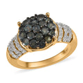 Narsipatnam Alexandrite and White Zircon Ring in Vermeil Yellow Gold Over Sterling Silver 1.60 ctw - Sticky add to cart bar