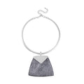 Chroma Choker Necklace 16-20 Inches in Silvertone - Sticky add to cart bar