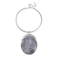 Chroma Choker Necklace in Silvertone - Sticky add to cart bar