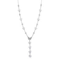 Austrian Crystal Necklace (28-30 Inches) in Silvertone