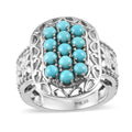 Premium Sleeping Beauty Turquoise Ring in Stainless Steel (Size 10.0) 1.65 ctw - Sticky add to cart bar