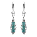 Grandidierite Lever Back Earrings in Platinum Over Sterling Silver 1.15 ctw - Sticky add to cart bar