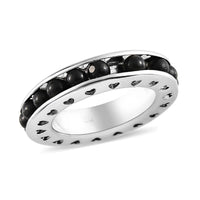 Shungite Eternity Band Ring in 14K YG Over Copper 5.00 ctw