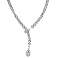 Austrian Crystal Necklace in Silvertone (21 Inches) - Sticky add to cart bar