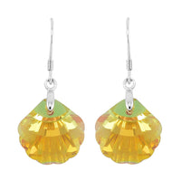 Simulated Blue Magic Color Quartz Earrings in Rhodium Over Sterling Silver
