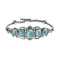 Larimar Bracelet in Sterling Silver (7.25 In) 15.60 ctw - Sticky add to cart bar
