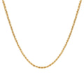 10K Yellow Gold 2.5mm Rope Necklace (24 Inches) (3.8g) - Sticky add to cart bar