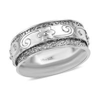 Sterling Silver Band Ring (Size 10.0) 7 Grams