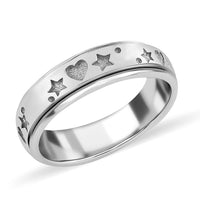 Artisan Crafted Spinner Ring in Sterling Silver 4.27 Grams