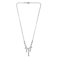 Moissanite 1.89 ctw Fancy Necklace in Platinum Over Sterling Silver 18 Inches (6.45 g)