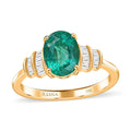 One Time Only Iliana 18K Yellow Gold AAA Emerald,  Diamond (G-H, I1) (0.15 cts) Ring (Size 6.0) 1.90 ctw - Sticky add to cart bar