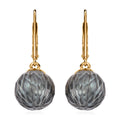 Tahitian Cultured Pearl 9-10mm Lever Back Earrings in Vermeil Yellow Gold Over Sterling Silver - Sticky add to cart bar