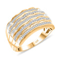Diamond Ring in 14K Yellow Gold Over Sterling Silver 0.50 ctw - Sticky add to cart bar