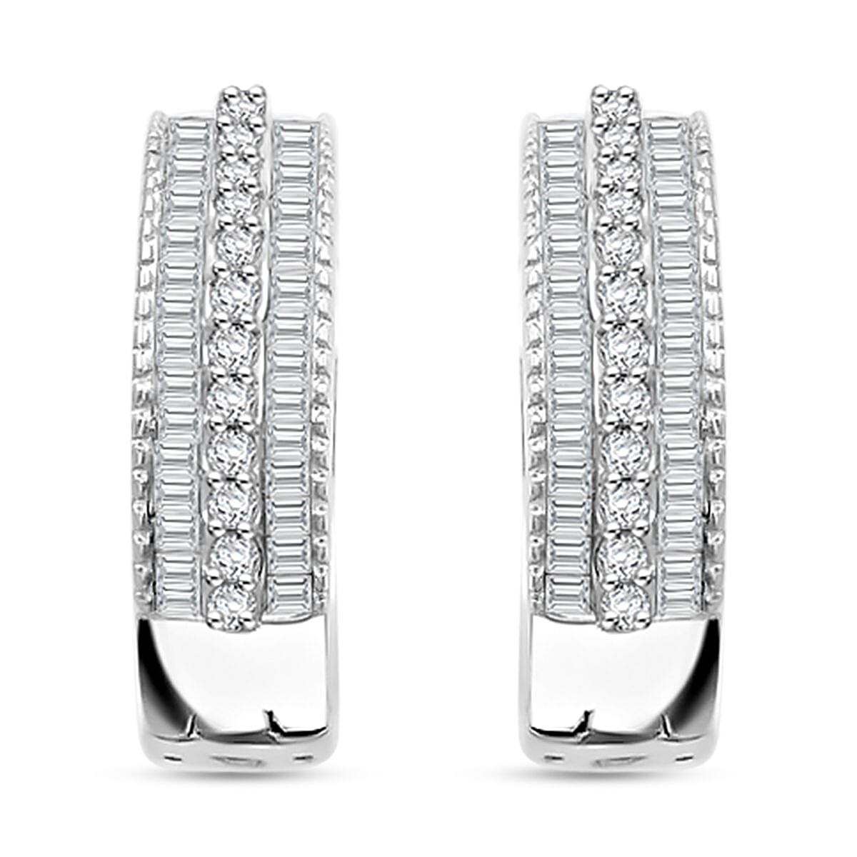 Diamond Earrings in 14K Yellow Gold Over Sterling Silver 0.50 ctw