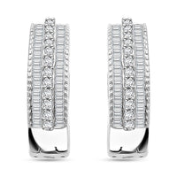 Diamond Earrings in 14K Yellow Gold Over Sterling Silver 0.50 ctw