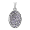 Karis Simulated Purple Diamond Pendant in Platinum Bond 1.15 ctw - Sticky add to cart bar