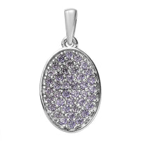 Karis Simulated Purple Diamond Pendant in Platinum Bond 1.15 ctw