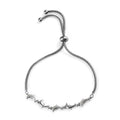 Diamond Accent Dolphin Bolo Bracelet in Platinum Over Sterling Silver and Stainless Steel - Sticky add to cart bar