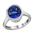 DOORBUSTER RHAPSODY 950 Platinum AAAA Tanzanite Solitaire Ring 4.65 ctw - Sticky add to cart bar
