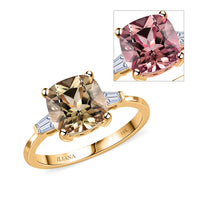 Iliana 18K Yellow Gold AAA Turkizite and G-H SI Diamond Ring 2.65 ctw