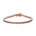 Premium Morro Redondo Pink Tourmaline Tennis Bracelet in Vermeil Rose Gold Over Sterling Silver (6.50 In) 5.50 ctw - Sticky add to cart bar