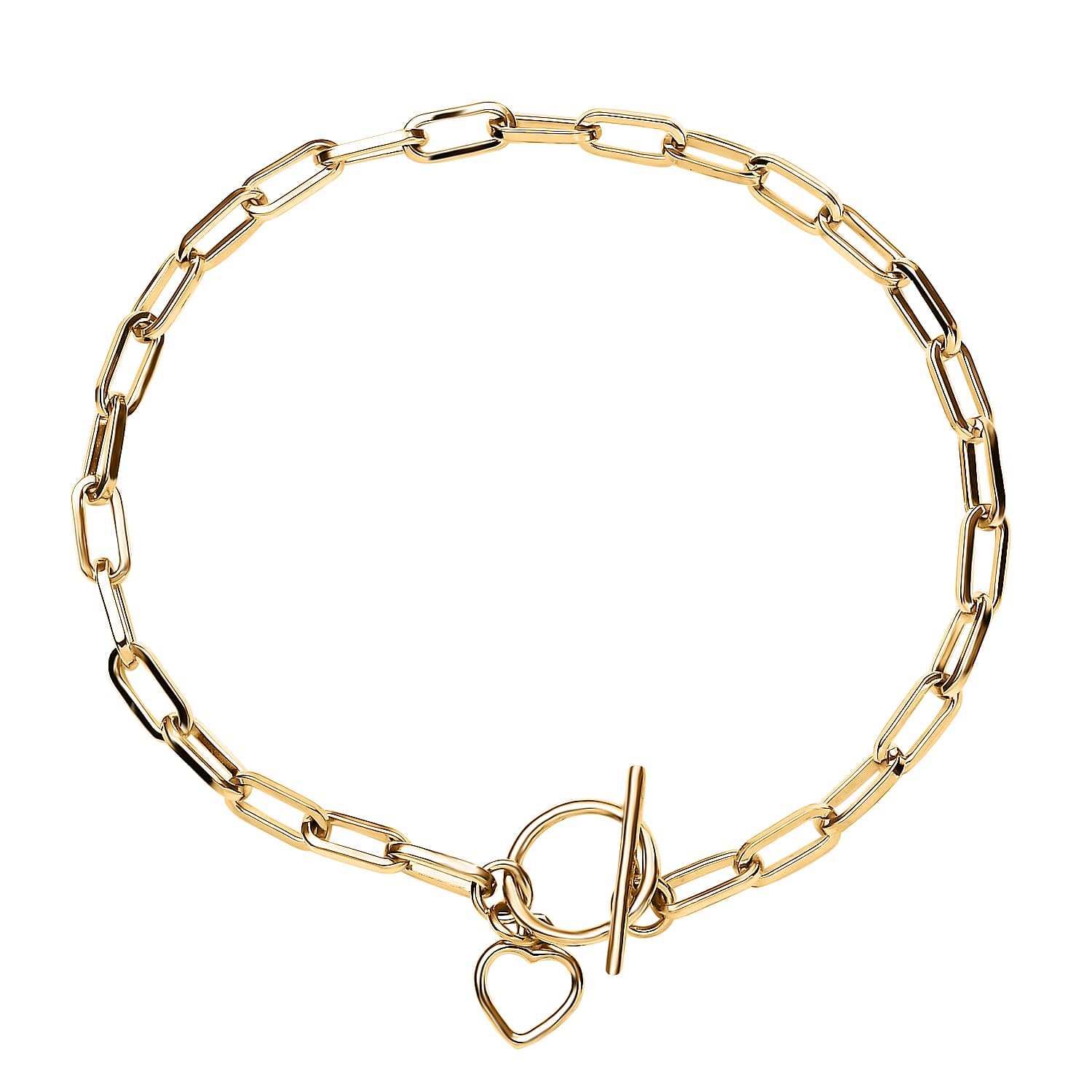 14K Yellow Gold Over Sterling Silver Bracelet (7.50 In) 1.83 Grams