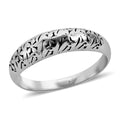 Bali Legacy Sterling Silver Floral Ring 4.50 Grams - Sticky add to cart bar
