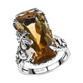 TLV Artisan Crafted Brazilian Citrine Ring in Sterling Silver (Size 10.0) 14.00 ctw - Sticky add to cart bar