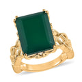 Karis Verde Onyx Solitaire Ring in 18K Yellow Gold Plated 9.35 ctw - Sticky add to cart bar