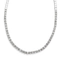 Diamond Necklace 16 Inches in Platinum Over Sterling Silver 4.00 ctw - Sticky add to cart bar