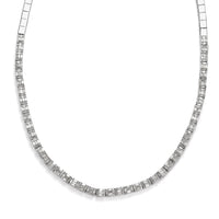 Diamond Necklace 16 Inches in Platinum Over Sterling Silver 4.00 ctw
