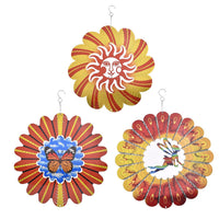 Set of 3 Decoration Wind Spinner - Orange