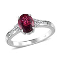 TLV Luxoro 14K White Gold AAA Ouro Fino Rubellite, Diamond (G-H, I3) Ring (Size 10.0) 1.60 ctw - Sticky add to cart bar