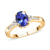 Tanzanite in Yellow Gold