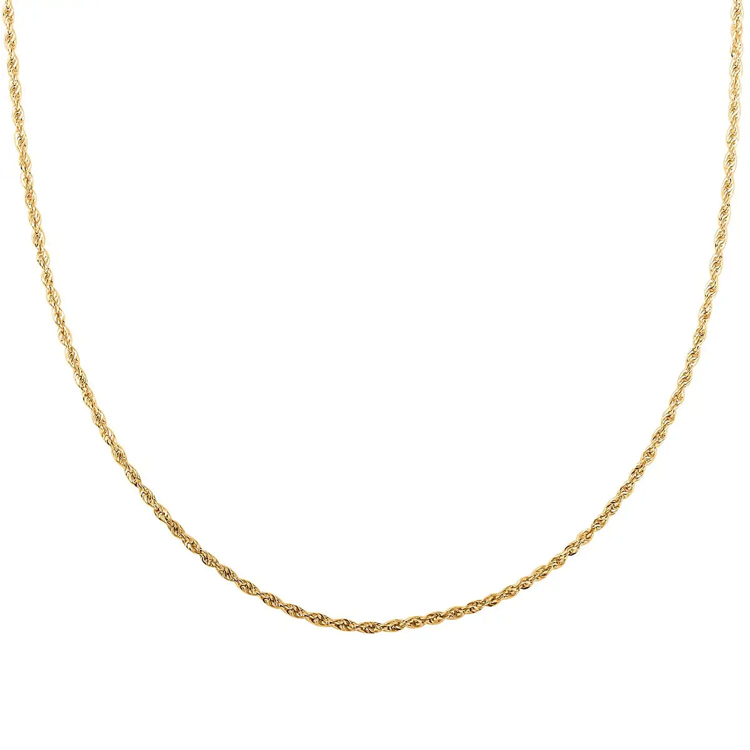 10K Yellow Gold 6.5mm Rope Necklace 18 Inches 15.30 Grams