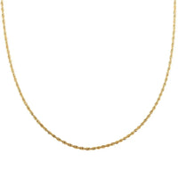 10K Yellow Gold 6.5mm Rope Necklace 18 Inches 15.30 Grams